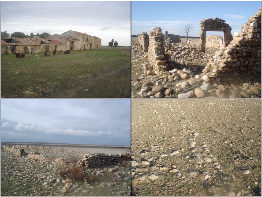 Ruines de bergeries dans la Crau, de nos jours à l'époque romaine. @Frédéric Henry